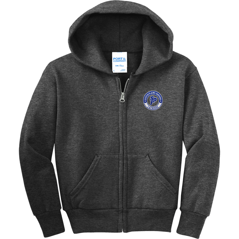 SPF Lacrosse Youth Core Fleece Full-Zip Hooded Sweatshirt