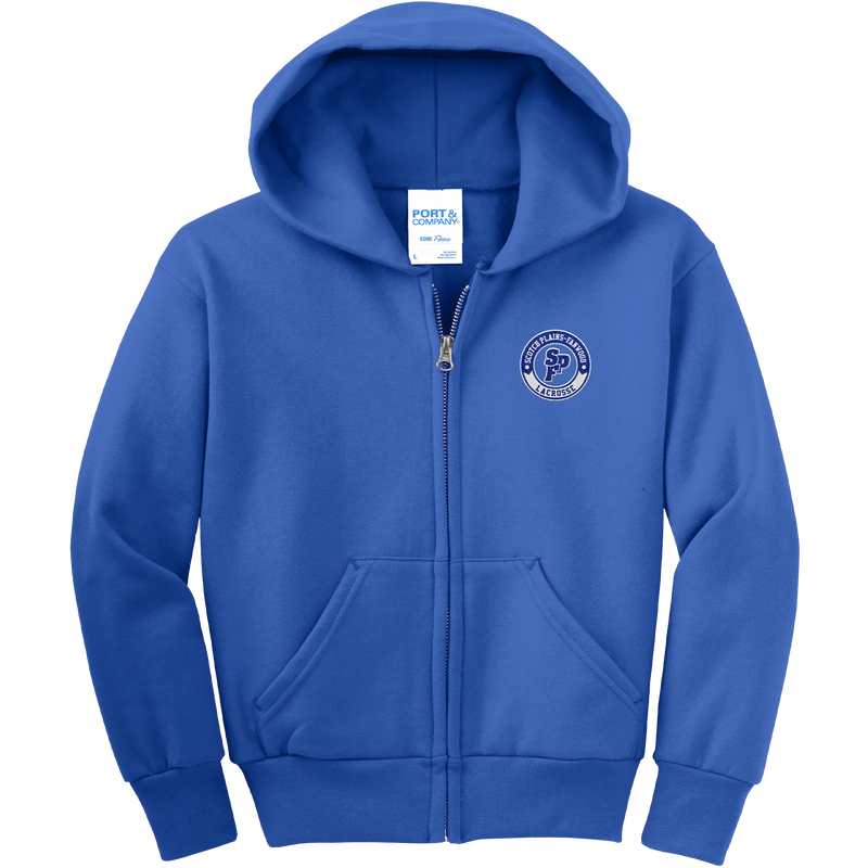 SPF Lacrosse Youth Core Fleece Full-Zip Hooded Sweatshirt